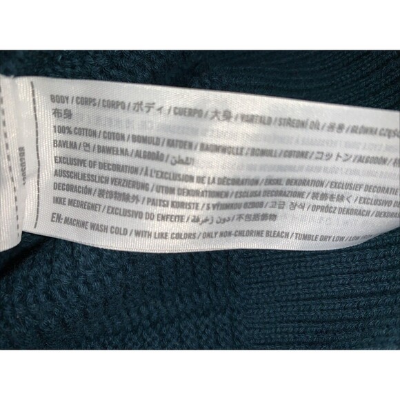 Abercrombie Fitch Sweater Men's M Green Long Sleeve Pullover Knit Crew Neck - Picture 5 of 9